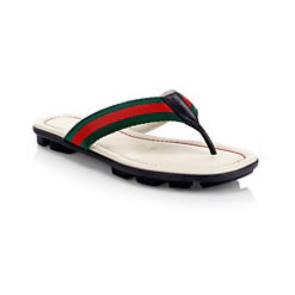 gucci kid flip flops